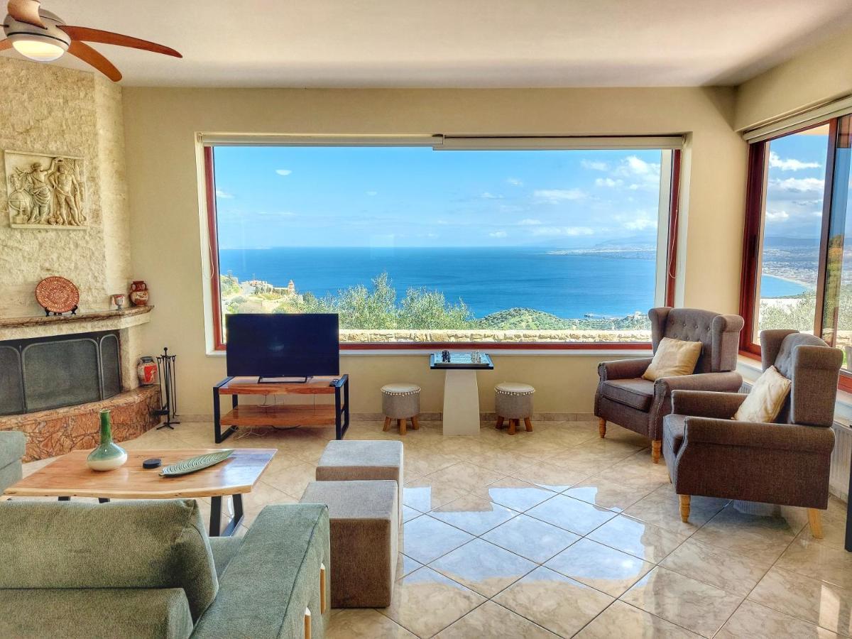 Villa Balcony, Cozy Villa With Amazing View Rodhiá 외부 사진