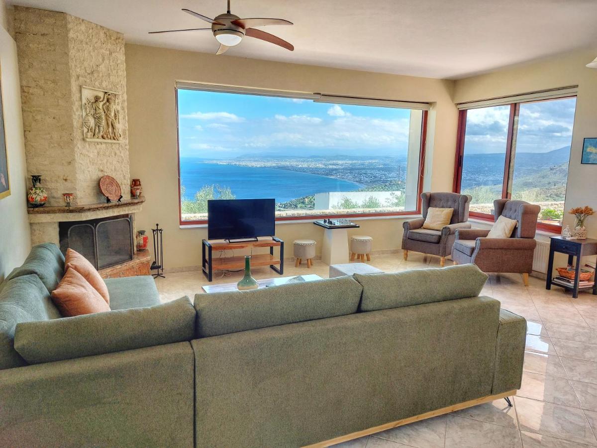 Villa Balcony, Cozy Villa With Amazing View Rodhiá 외부 사진