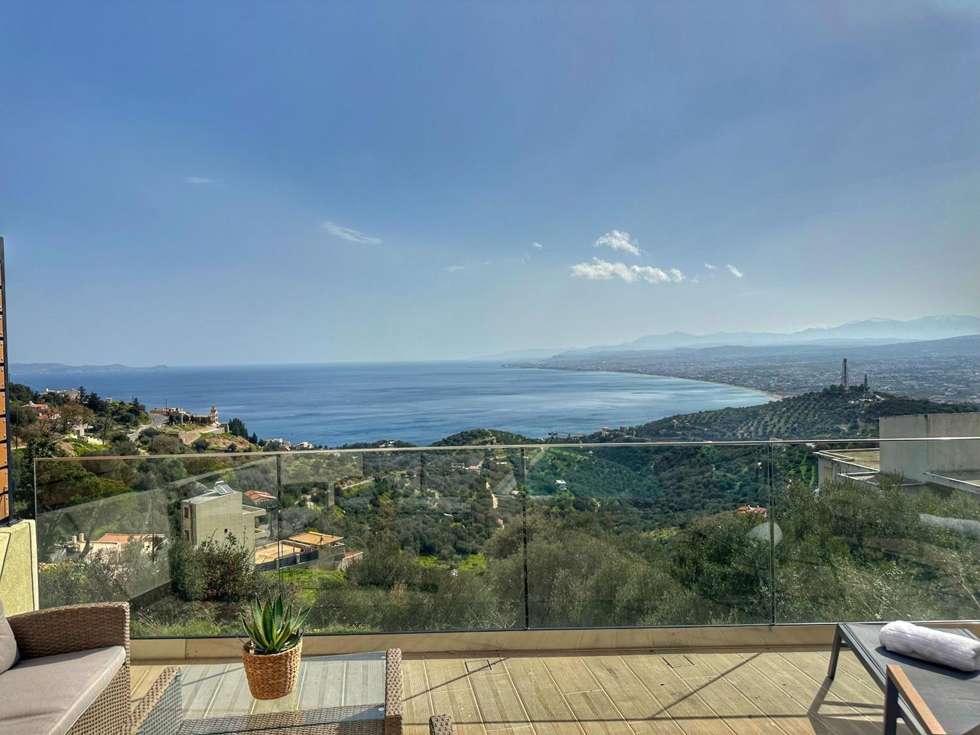 Villa Balcony, Cozy Villa With Amazing View Rodhiá 외부 사진