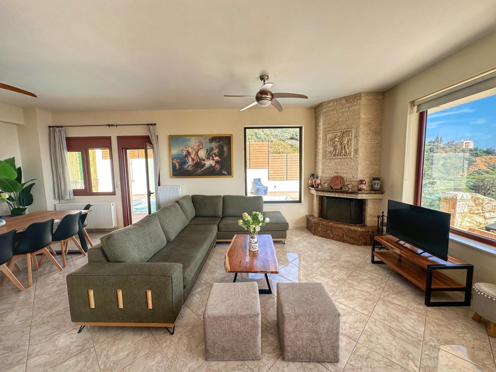 Villa Balcony, Cozy Villa With Amazing View Rodhiá 외부 사진