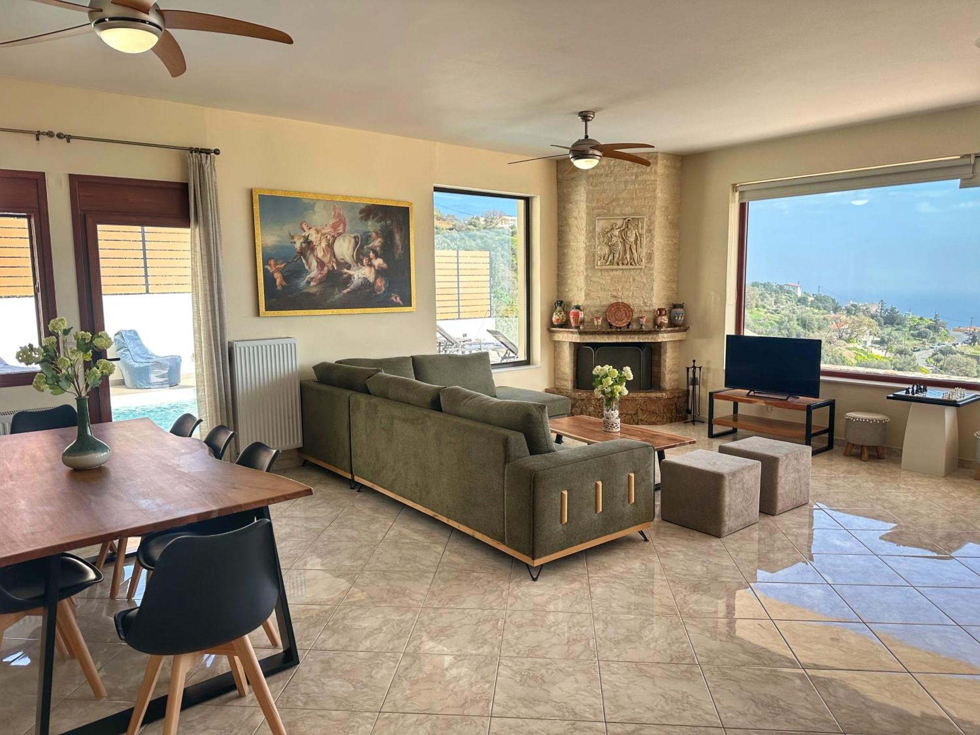 Villa Balcony, Cozy Villa With Amazing View Rodhiá 외부 사진