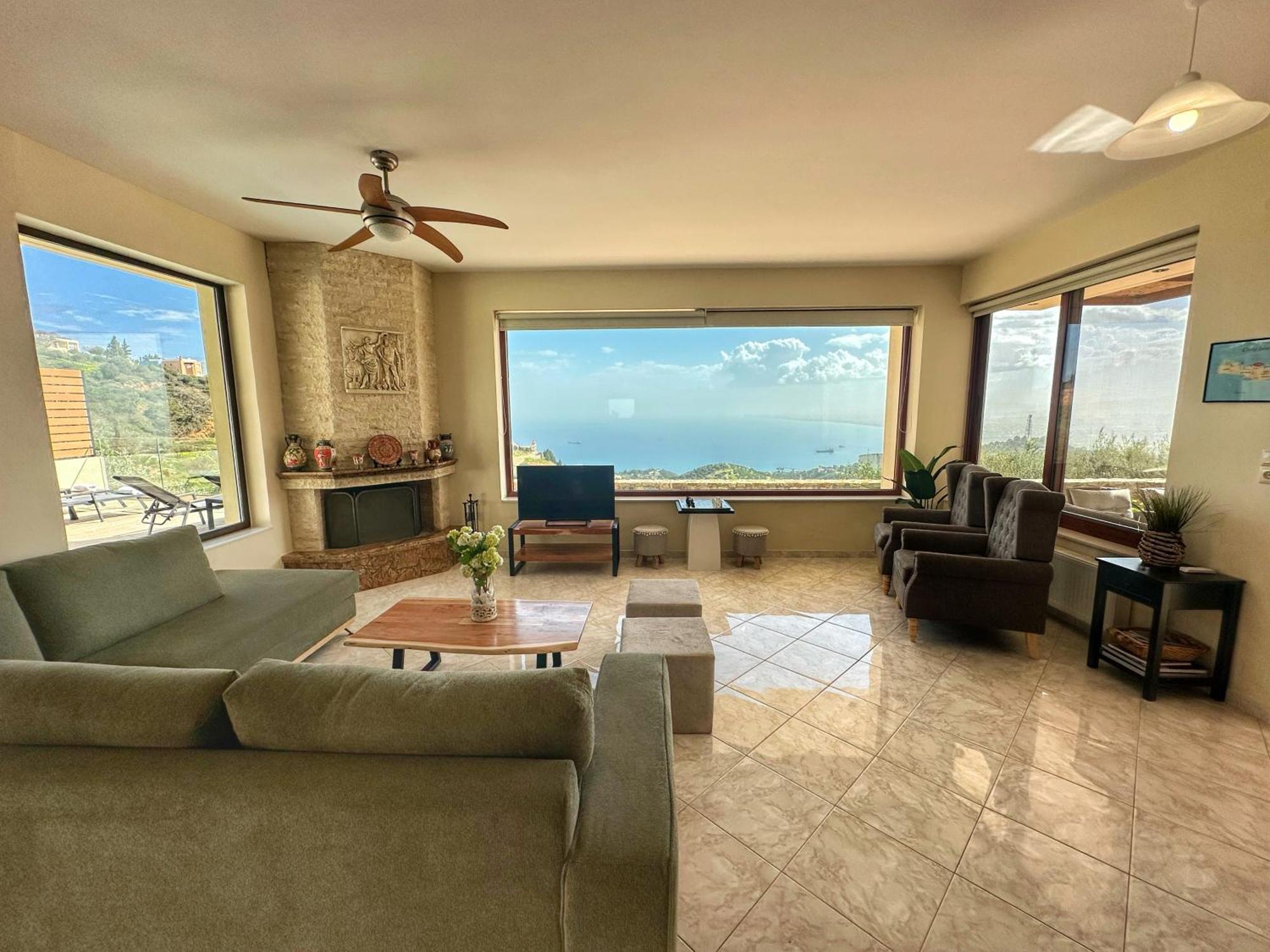 Villa Balcony, Cozy Villa With Amazing View Rodhiá 외부 사진