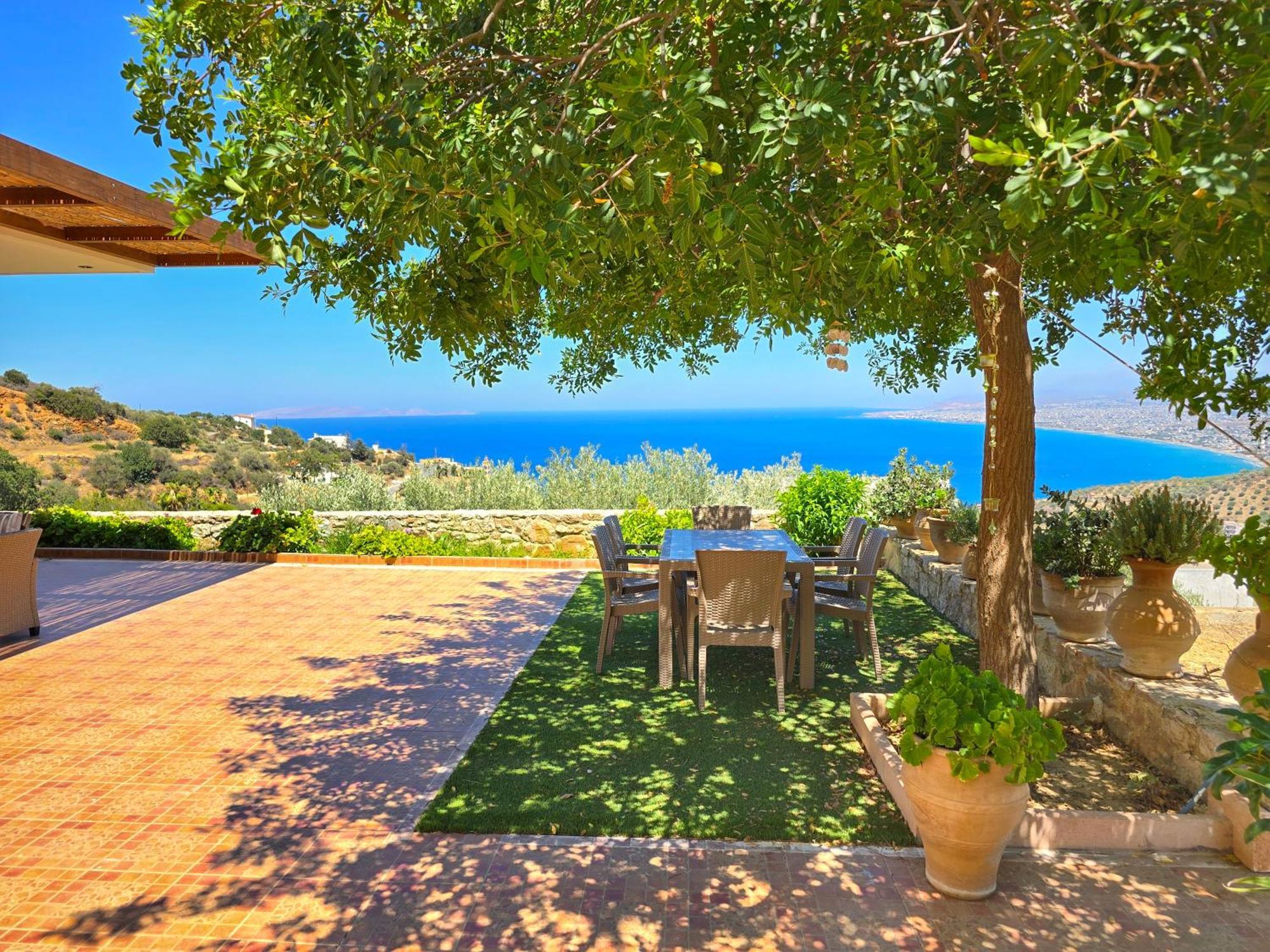 Villa Balcony, Cozy Villa With Amazing View Rodhiá 외부 사진