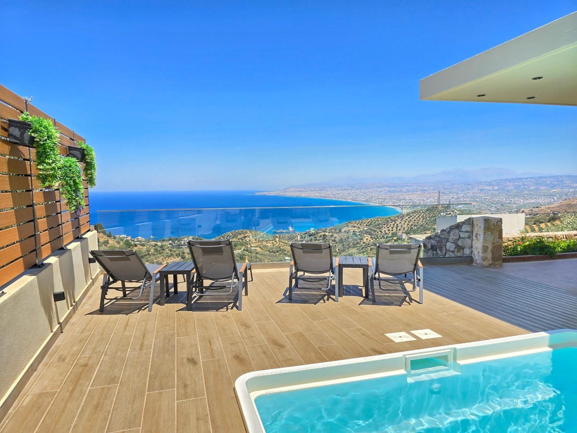 Villa Balcony, Cozy Villa With Amazing View Rodhiá 외부 사진