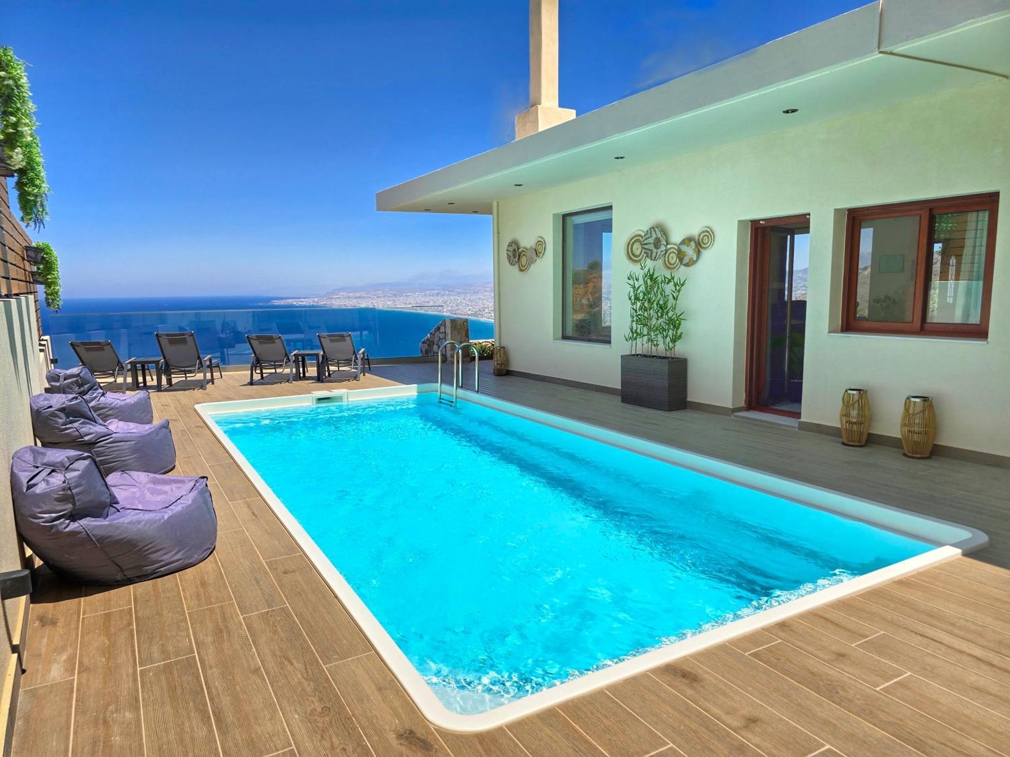 Villa Balcony, Cozy Villa With Amazing View Rodhiá 외부 사진