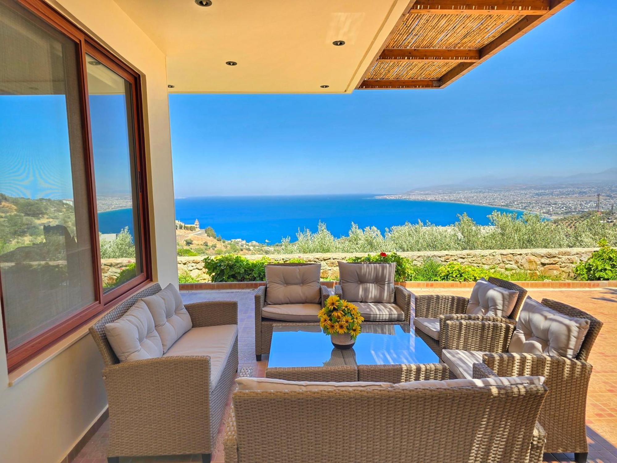 Villa Balcony, Cozy Villa With Amazing View Rodhiá 외부 사진