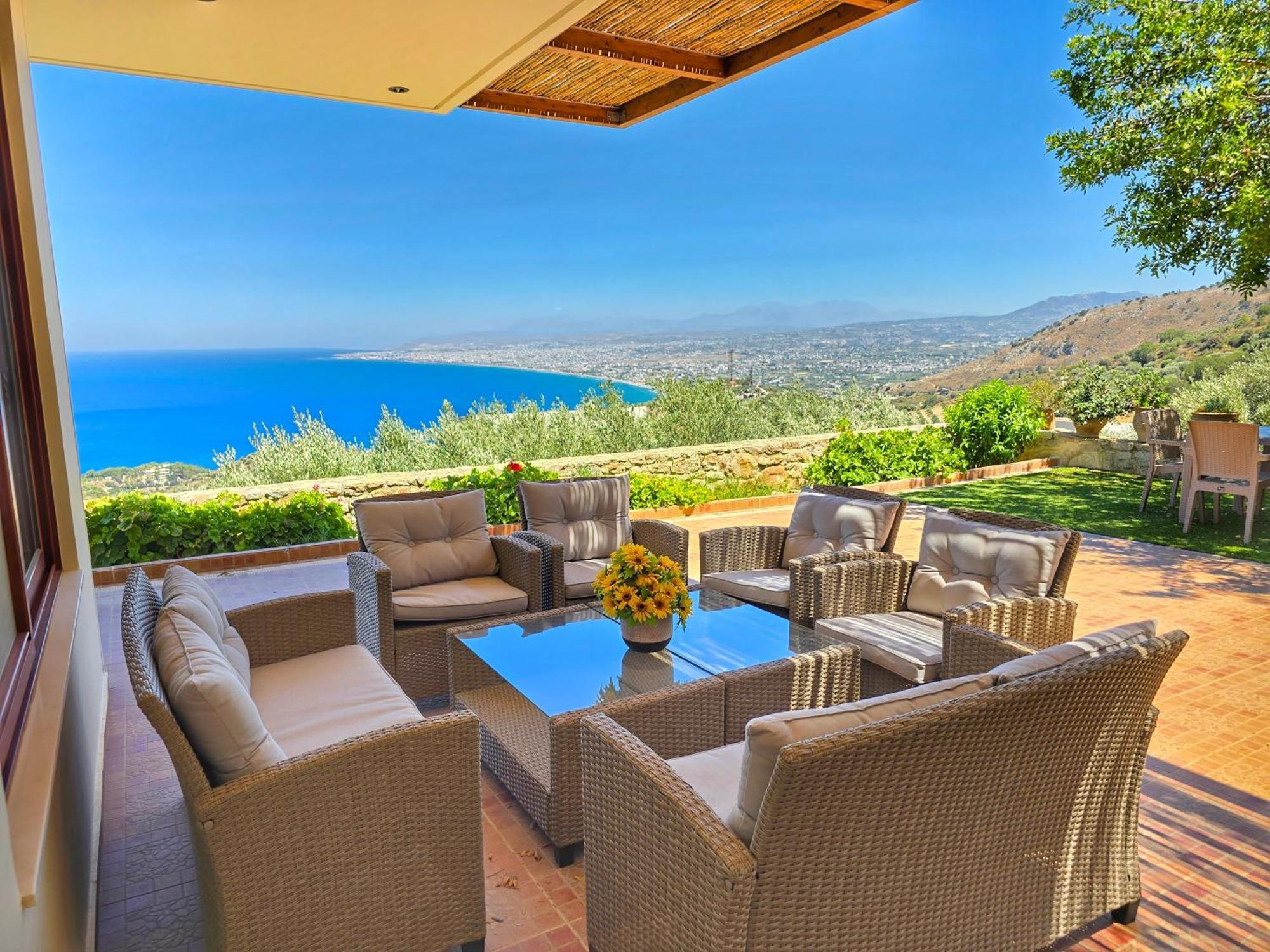 Villa Balcony, Cozy Villa With Amazing View Rodhiá 외부 사진